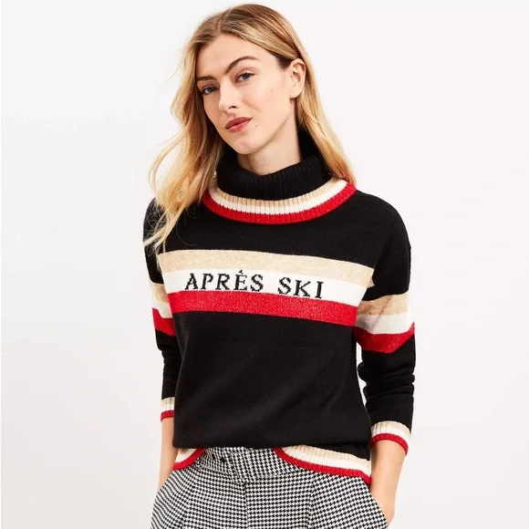 LOFT Lou & Grey Apres Ski Turtleneck Sweater - M - Picture 2 of 16